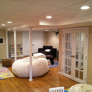 Full basement remodel - Family Room, Workout Room, Laundry Room April 2013