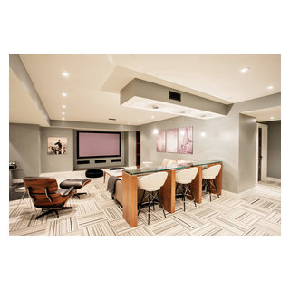 Funky Fresh Basement - Contemporary - Basement - Toronto - by Madison ...