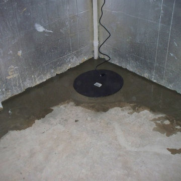 Glen Burnie Homeowners basement being waterproofed