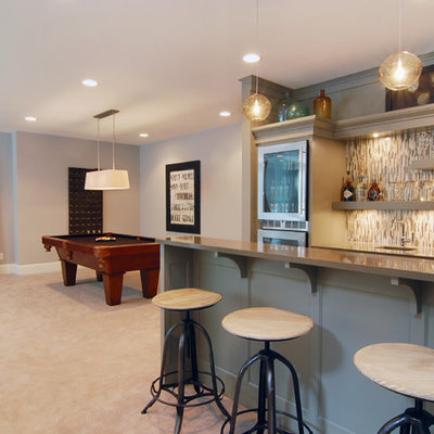 Transitional basement photo in Minneapolis