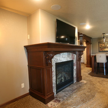 Home Entertainment Space in Mahogany - Bismarck ND