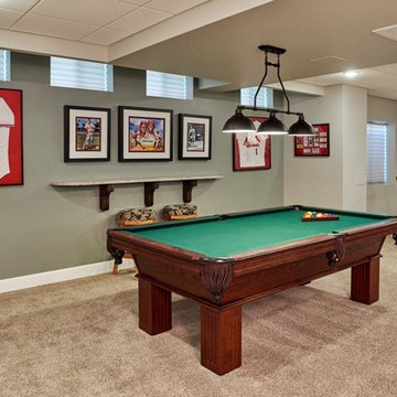 Home Remodeling in Creve Coeur, MO | Pool Table | Entertainment Basement