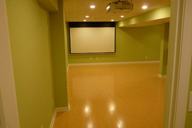 This is an example of a basement in Cincinnati.