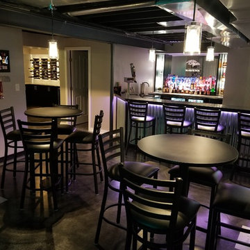 Industrial Basement Bar/Wine Lounge