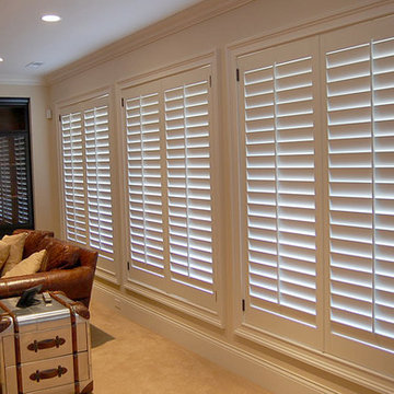 Interior shutters with 3 1/4" louvers