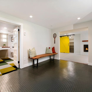 Transitional basement photo in Minneapolis