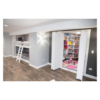 View of Kid-Friendly Basement in Elgin - Transitional - Basement - Chicago - by ...
