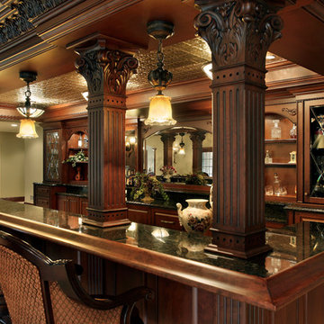 Large Traditional Home with Heavily Detailed Cabinetry