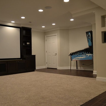 Lavish Basement Finish in Park Ridge, IL.