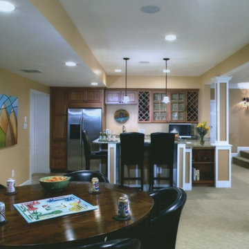 Lower Level Full Kitchen and Game Area