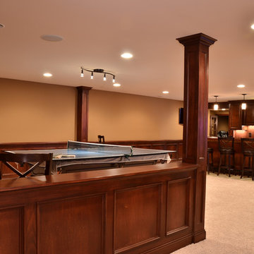 Lower Level Remodels | Bar, Billiards & Home Theater