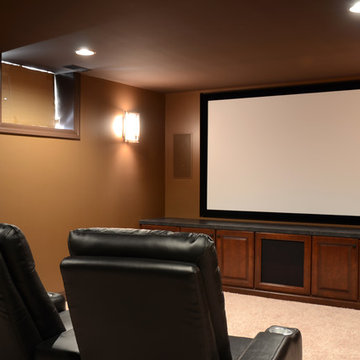 Lower Level Remodels | Bar, Billiards & Home Theater