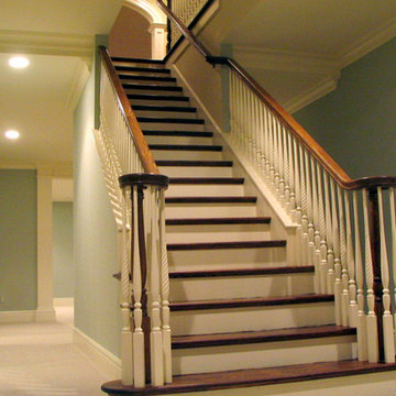 Lower Level Staircase Custom Build