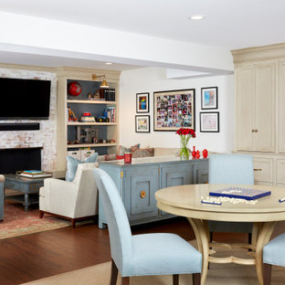 #mcleanrenovation - Cheerful Basement Rec Room