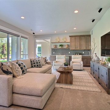 Media Room in Daylight Basement : The Cadence : 2018 Parade of Homes