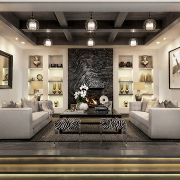 Mediterranean Mansion - Entertainment Seating