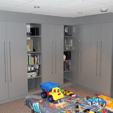 Modern Basement Storage