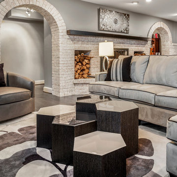 Modern Comfort - Basement Says Goodbye to Its Traditional Roots