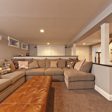 Modern Contemporary Basement Design Build Remodel