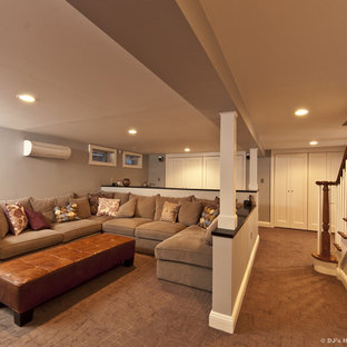 Modern Contemporary Basement Design Build Remodel
