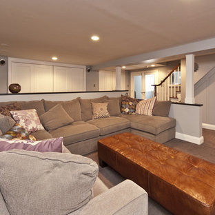 Modern Contemporary Basement Design Build Remodel