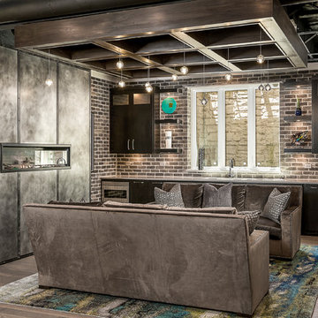 Modern Edgy Basement