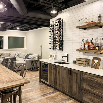 Modern Farm House Finished Basement