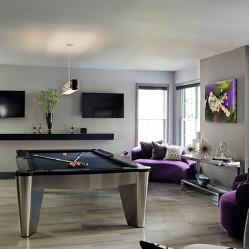 Modern Man-Cave Basement | Atlanta, GA