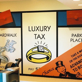 Monopoly Mural in Lower Level by Tom Taylor of Wow Effects