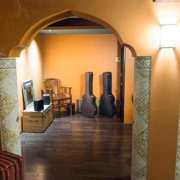 Moroccan Themed Music Room: A Basement Remodel