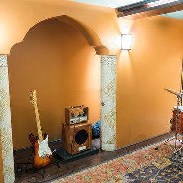 Moroccan Themed Music Room: A Basement Remodel