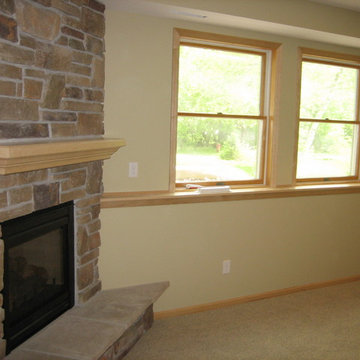 Natural Maple Basement Finish