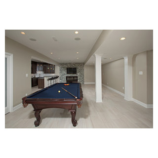 Old Basement Transformed Into A Fun And Relaxing Entertainment Basement In Ashbu Basement DC