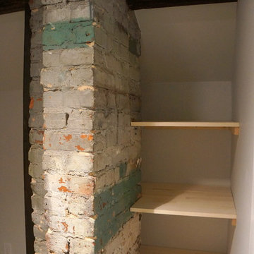 Old meets new in Atlanta City craftsman basement mud room