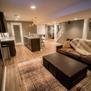 Open Concept Basement Layout