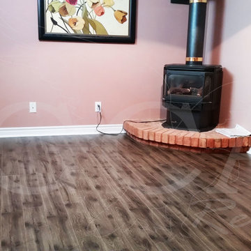 Orangeville - Basement Grey Laminate Flooring
