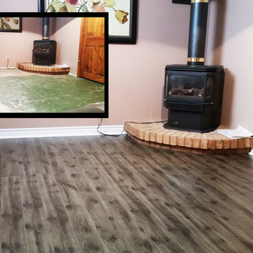 Orangeville - Basement Grey Laminate Flooring
