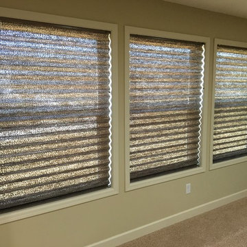 Plymouth Contemporary with Allure, Pleated and Vertical Blinds