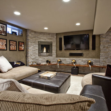 Ravinia West Lafayette Transitional Basement Remodel