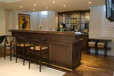 Inspiration for a timeless home bar remodel in Toronto