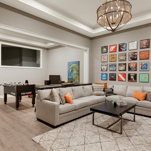 Refined - Lower Level Family Room | Che Bella Interiors