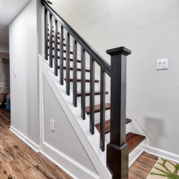 Refinished Basement Staircase