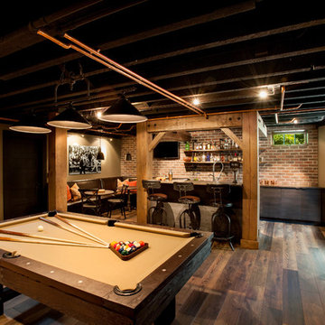 (Remodel - Custom) Basement with a Pioneer Square Bar