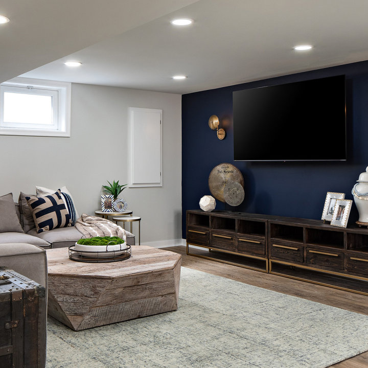 Blue Accent Wall Photos & Ideas Houzz