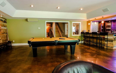 Basement of the Week: Personality and Amenities Create a Comfy Lounge