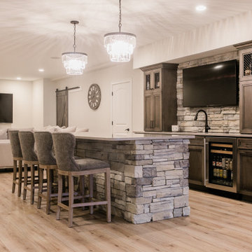 Rustic Basement Remodel
