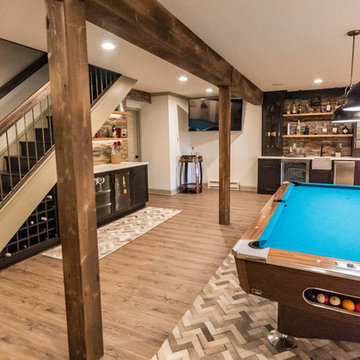 Rustic Chic Basement Overhaul