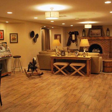 Rustic Western Basement Bistro