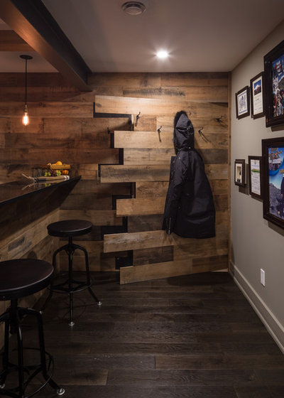 Rustic Entry by Just Basements