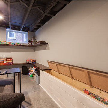 Ship Lap TV Wall and Floating Shelves in Elmhurst, Illinois